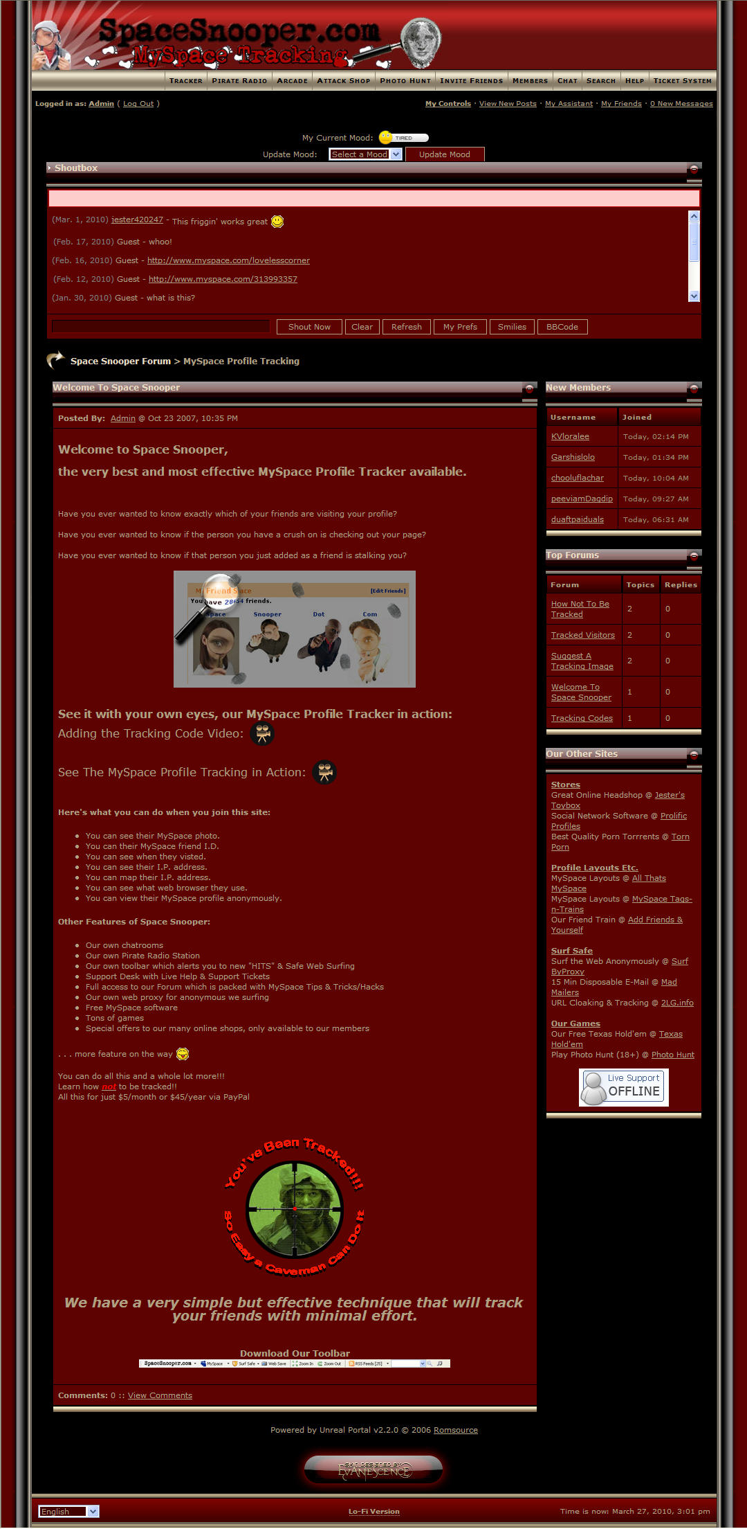 Shawn Lord Superior Web Design Custom Myspace Layouts